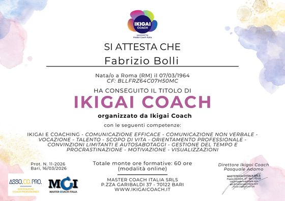 Attestato Ikigai Coach